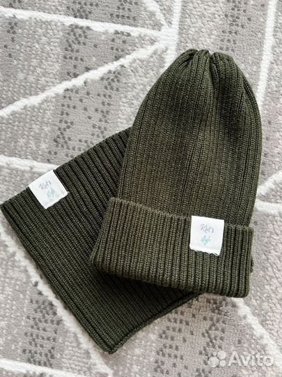 Комплект шапка и снуд 48-52
