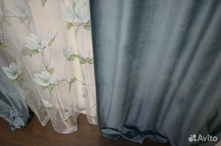 Прямые шторы блекаут на заказ