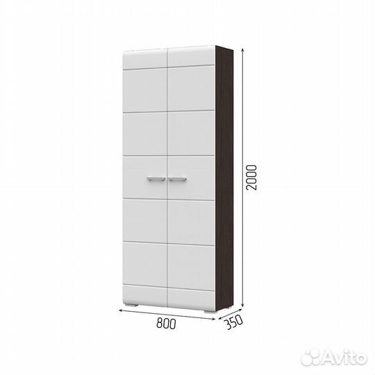 Вегас Шкаф 2-х створчатый спальня стм