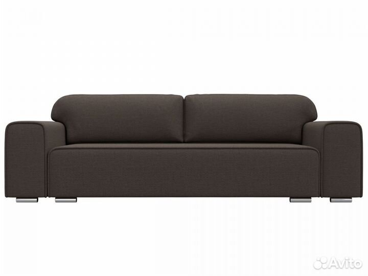 Диван прямой Лига-029, рогожка, амур коричневый