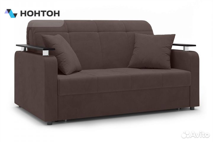 Диван аккордеон Остин коричневый