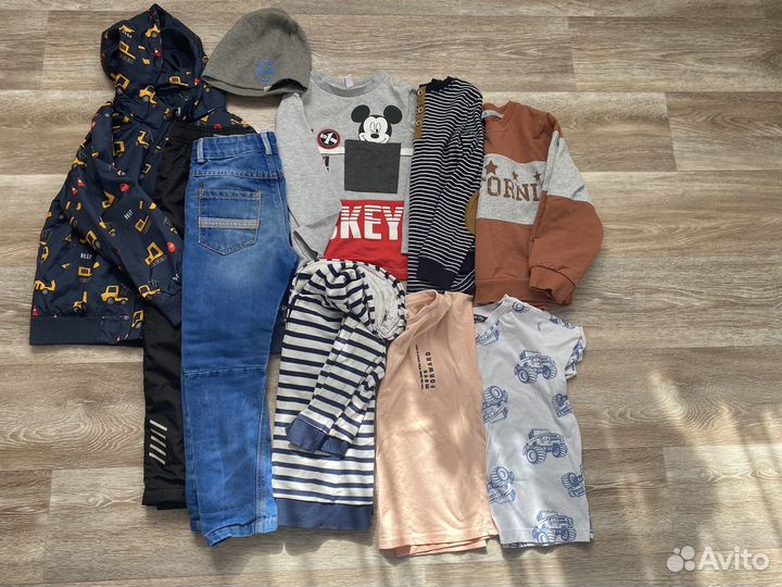 Вещи на мальчика пакетом 104-110 hm ostin acoola