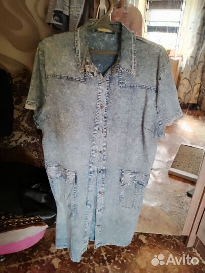 Джинсовое платье