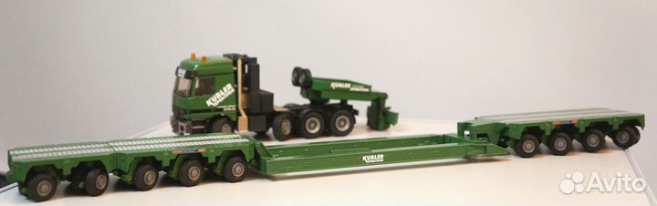 1/50 Mercedes трал полуприцеп низкорамник редкий