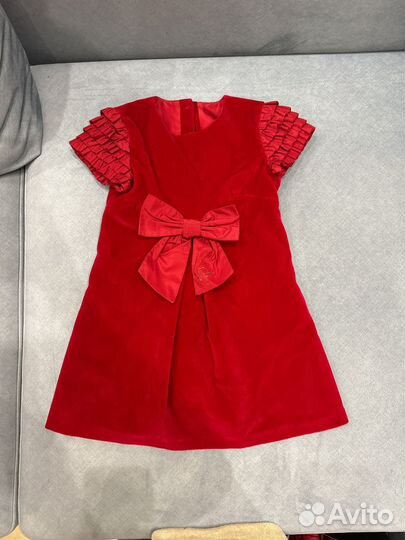Платье для девочки бархатное lapin house