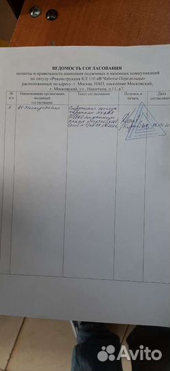 Согласование топографической съемки проектов