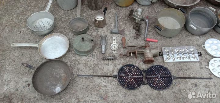 Вафельница, грибочки, посуда СССР