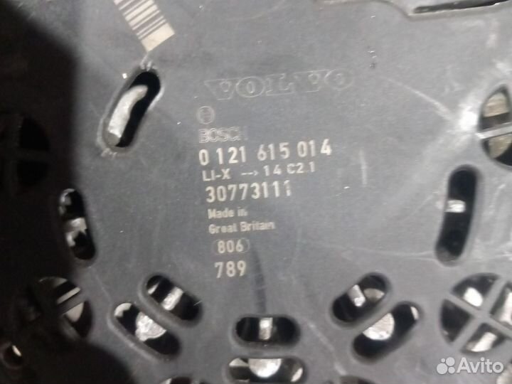Вольво S60 генератор 0121615014