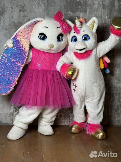 Ростовая кукла Зайка и Единорожка