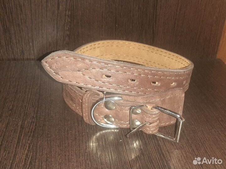 Ошейник кожаный для собак, новый