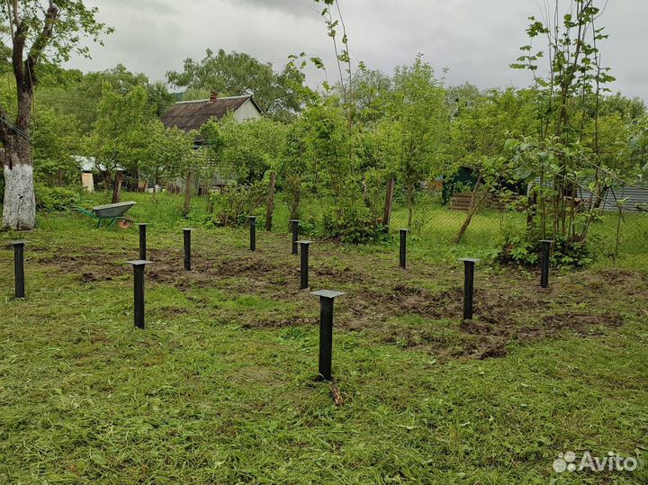 Винтовые сваи под ключ установка