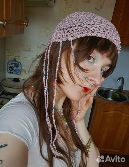 Ажурная шапочка ручной работы, pinterest