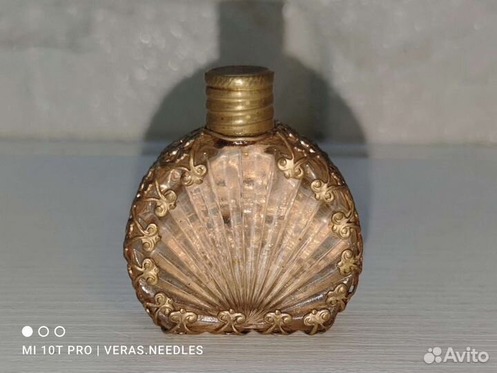 Винтаж флакон для духов красный мак Чехословакия