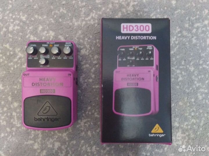 Педаль behringer heavy distortion hd-300