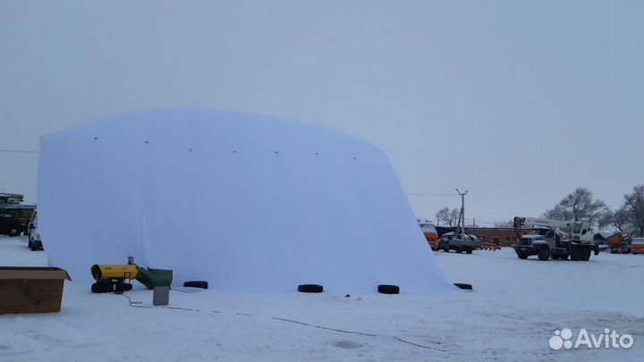 Бескаркасная палатка для ремонта техники