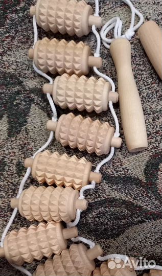Массажер для спины деревянный