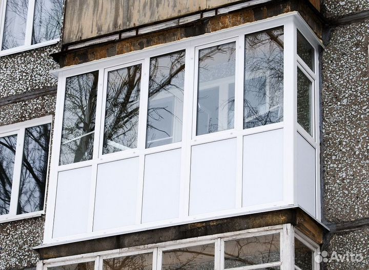 Остекление балконов и лоджий в рассрочку N6590