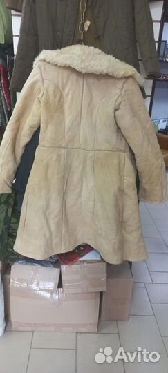 Армейский меховой тулуп полушубок (бекеша)