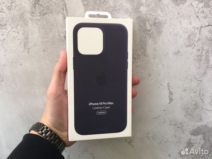 Чехол Leather Case iPhone 14 Pro Max