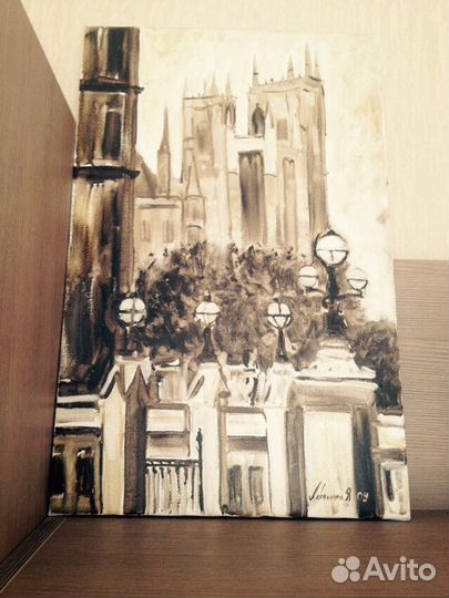 Масло холст Лондон Картина худ-к Ярослав Левченко