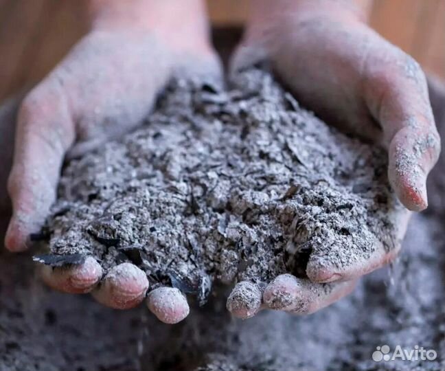 Зола древесная в мешках 25кг органич. удобрение