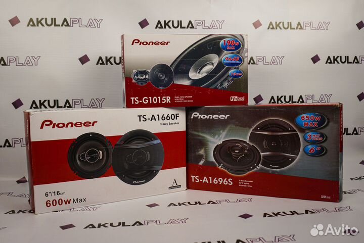 Динамики автомобильные Pioneer любой размер