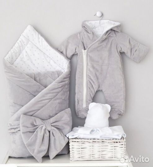 Конверт на выписку зимний + комбинезон