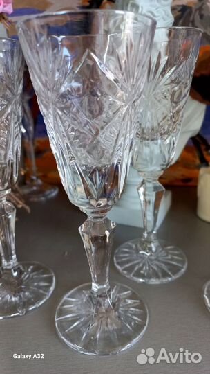 Бокалы хрустальные. Винтаж