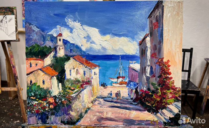 Картина маслом на холсте пейзаж