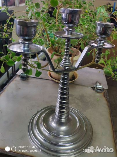 Подсвечник латунь СССР