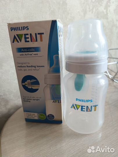 Бутылочка антиколиковая Philips avent б/у, 260мл