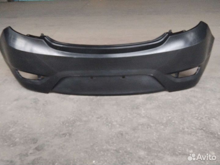 Бампер задний Хендай Солярис хетчбек 10-14 г.в