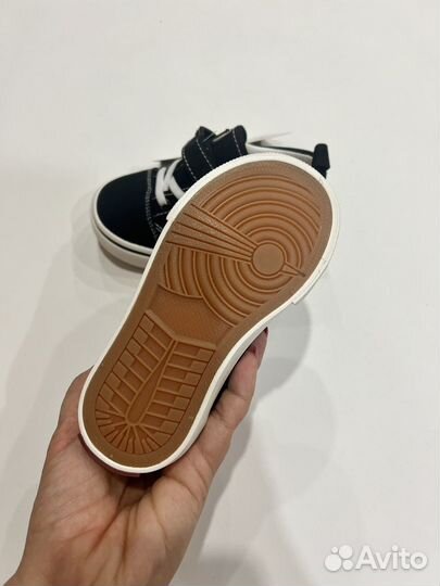 Кеды в стиле Vans черные новые детские