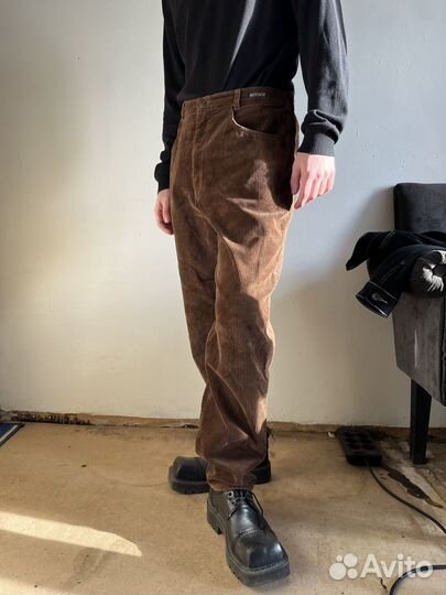 Винтажные брюки вельвет