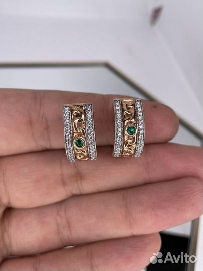 Золотые серьги 7.55 гр