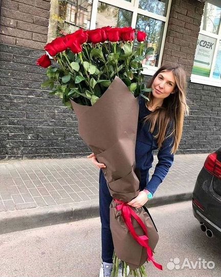 Высокие розы Доставка цветов