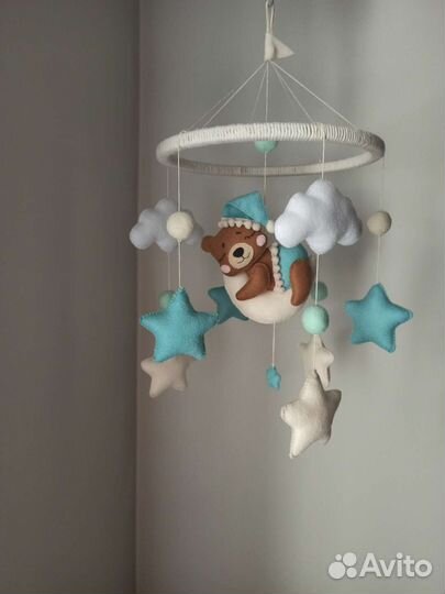 Мобиль на кроватку ручной работы
