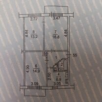 3-к. квартира, 59,2 м², 4/5 эт.