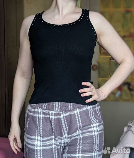 Топ чёрная лапша женский 44-46 р