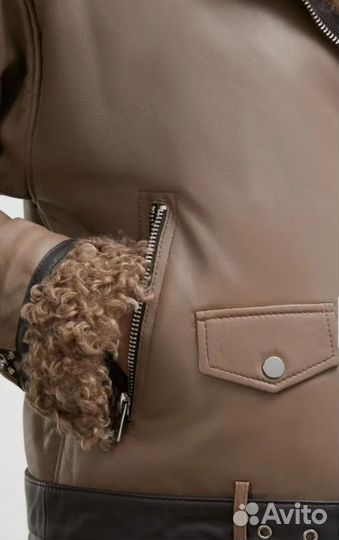 Куртка кожаная женская утепленная