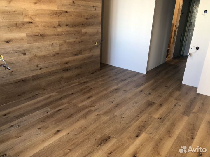 Укладка кварц винила, ламината, плинтуса мдф