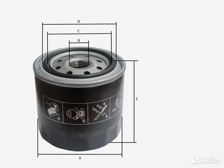 Фильтр масляный H15 H20 K21 K25