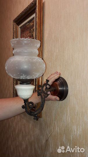 Настенный светильник бра винтаж, Чехия.1985год