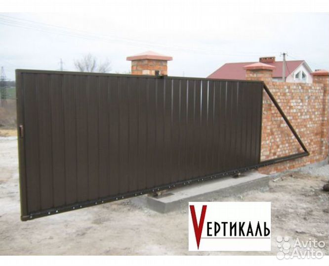 Ворота откатные въездные