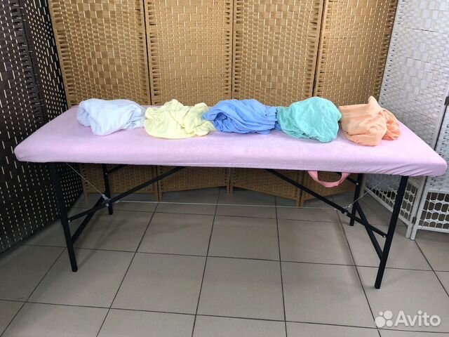 Махровый чехол на кушетку