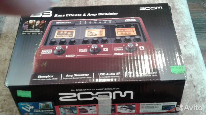 Zoom B3 – мульти-педаль эффектов для бас гитары