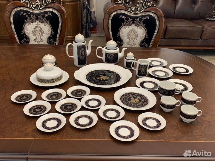 Остатки антикварного немецкого сервиза Райхенбах