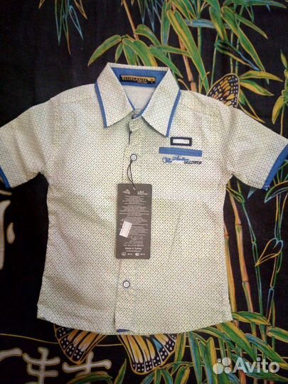 Новая рубашка для мальчика рост 86 см