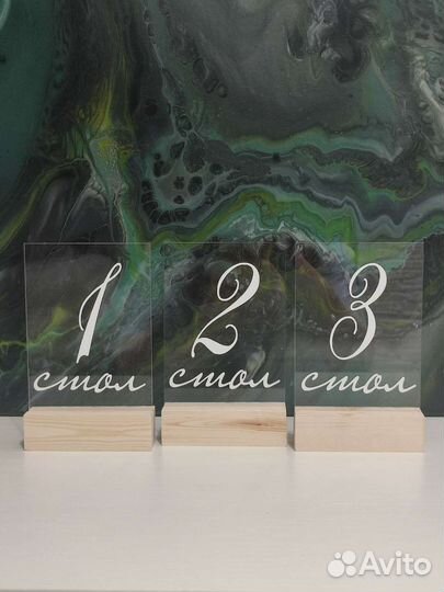 Номерки на столы на свадьбу