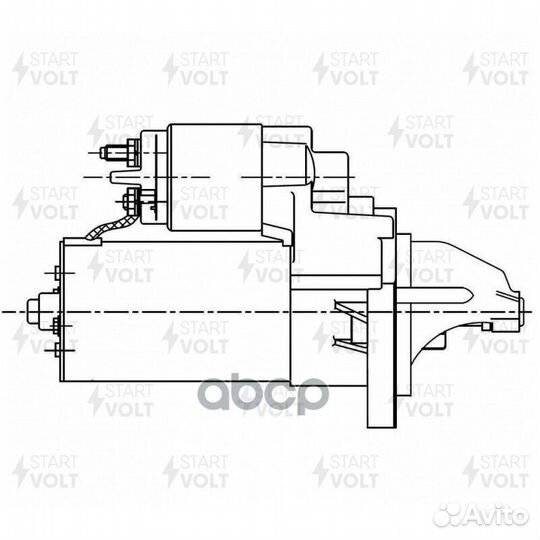 Стартер для а/м Opel Astra J (10) 1.4T/Corsa D